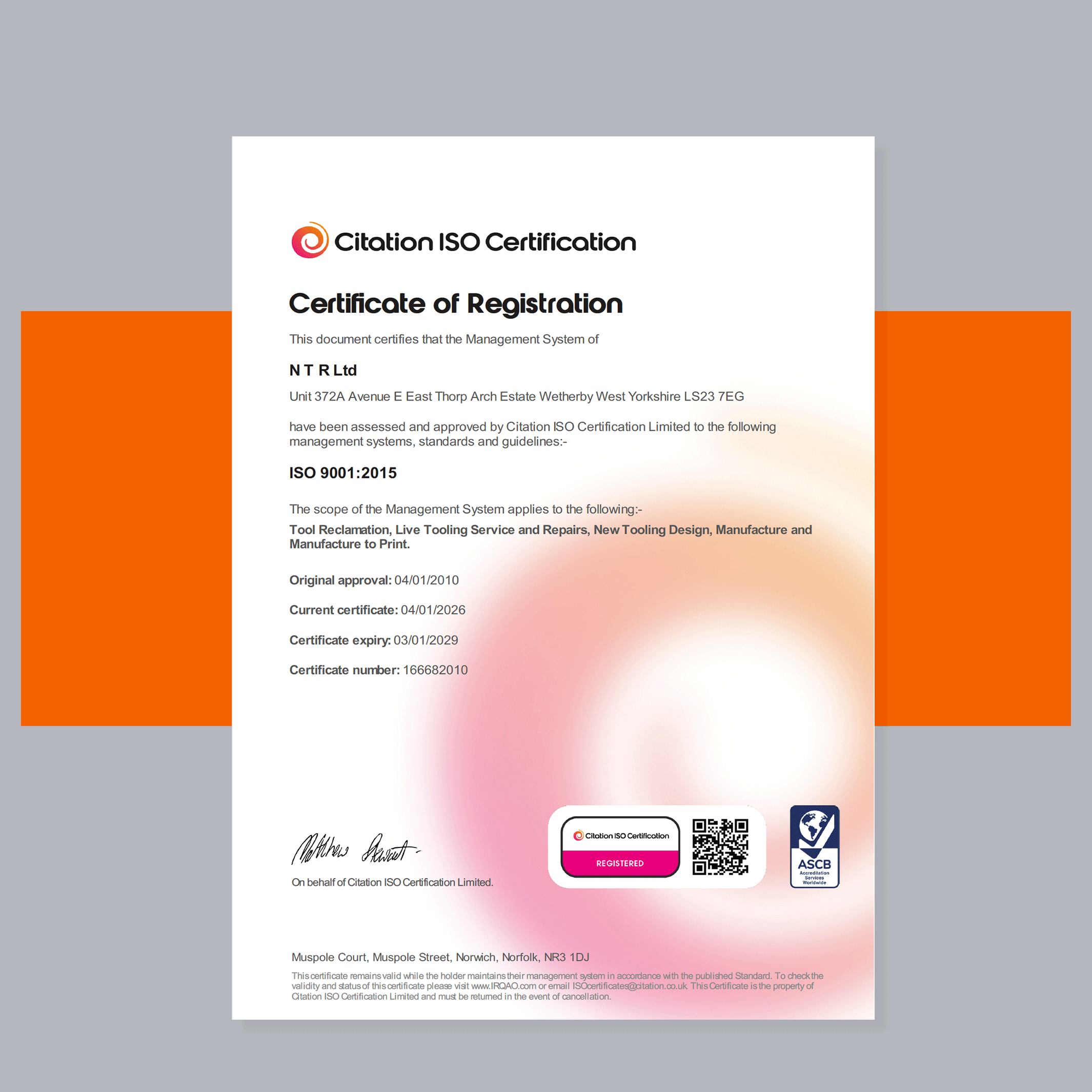 QMS Accreditation ISO : 9001 - 2026 QMS Accreditation ISO : 9001 - 2026